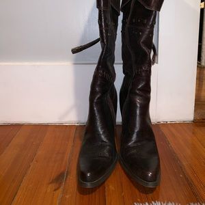 Steve Madden Sparked Brown Leather Size 9